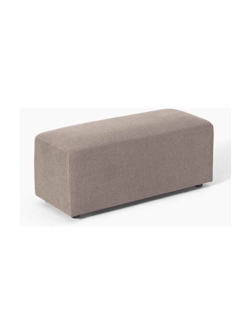 Hocker Melva, B 99 x T 42 cm, Bezug: 100 % Polyester Der strap, Gestell: Massives Kiefern- und Fic, Webstoff Taupe, B 99 x T 42 cm