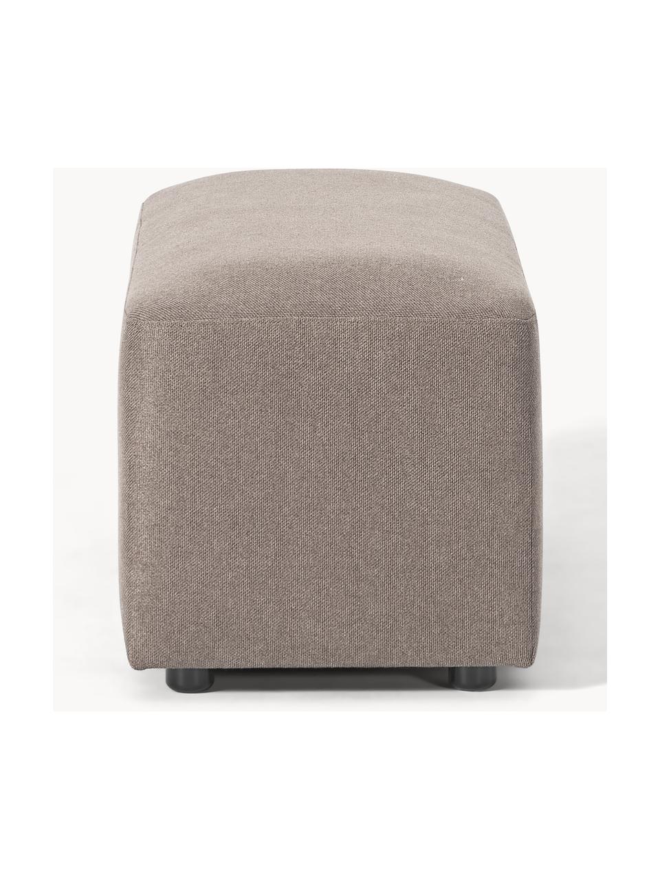 Hocker Melva, B 99 x T 42 cm, Bezug: 100 % Polyester Der strap, Gestell: Massives Kiefern- und Fic, Webstoff Taupe, B 99 x T 42 cm