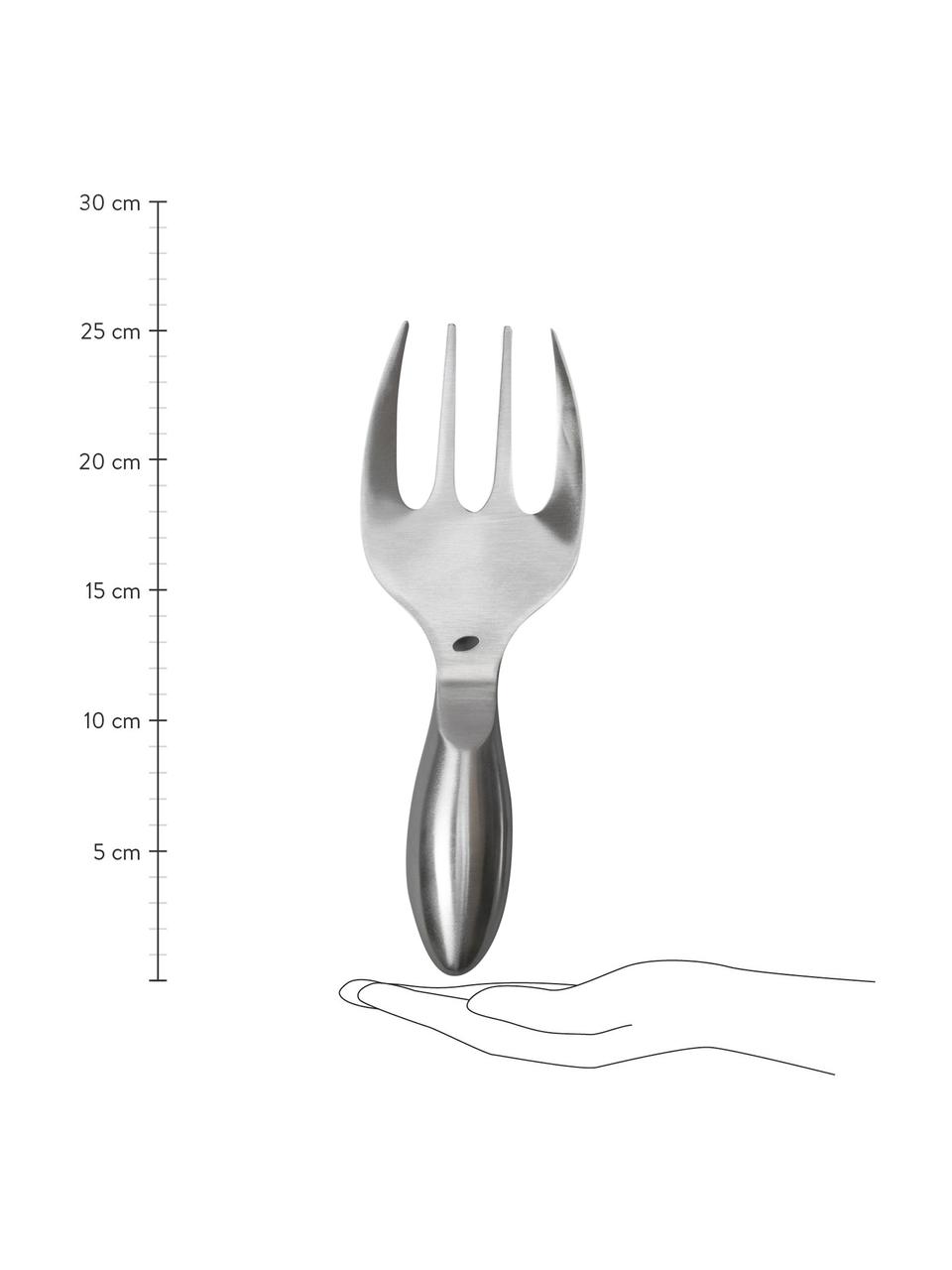 Komplet sztućców do sałatek ze stali szlachetnej Insalata, 2 elem., Stal szlachetna, Odcienie srebrnego, D 26 cm