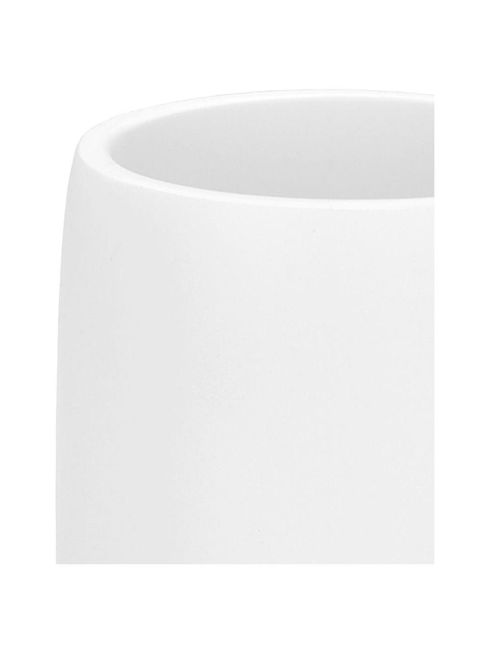 Vaso cepillo de dientes Angel, Cerámica, Blanco, Ø 7 x Al 11 cm