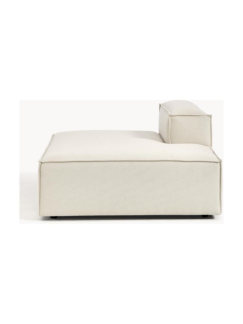 Diván modular Lennon, Tapizado: 100% poliéster Alta resis, Estructura: madera contrachapada de p, Patas: plástico Este producto es, Tejido Off White, An 150 x F 123 cm, respaldo izquierdo