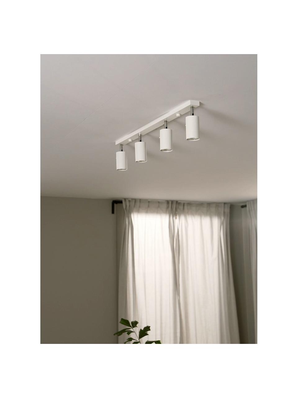 Spot plafond Etna, Blanc, larg. 81 x haut. 16 cm