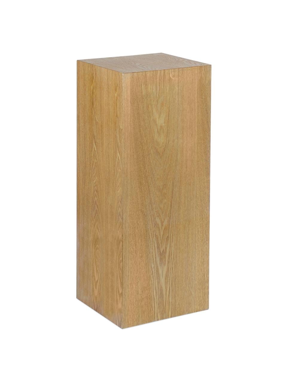 Holz-Dekosäule Pedestal in verschiedenen Grössen, Mitteldichte Holzfaserplatte (MDF), Eschenholzfurnier, Holz, B 28 x H 70 cm