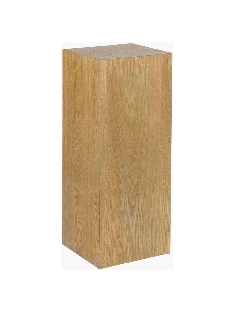 Holz-Dekosäule Pedestal, verschiedene Größen, Mitteldichte Holzfaserplatte (MDF), Eschenholzfurnier, Holz, B 28 x H 70 cm