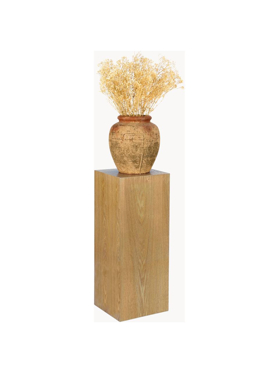Kolumna dekoracyjna z drewna Pedestal, różne rozmiary, Płyta pilśniowa średniej gęstości (MDF) z fornirem z drewna jesionowego, Drewno naturalne, S 28 x W 70 cm