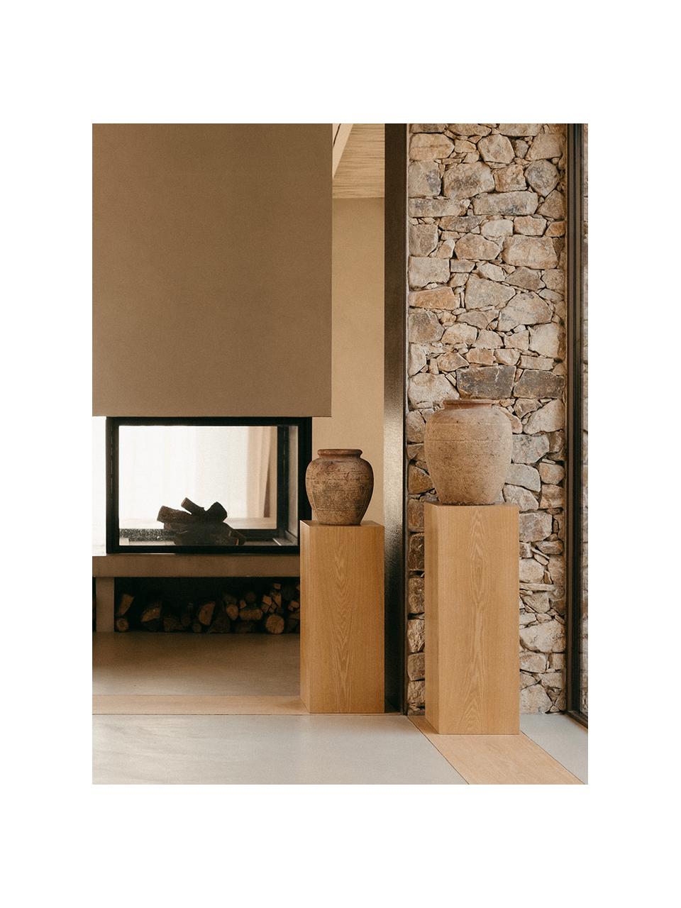 Drevená dekorácia Pedestal, rôzne veľkosti, MDF-doska strednej hustoty, jaseňová dyha, Drevo, Š 28 x V 70 cm