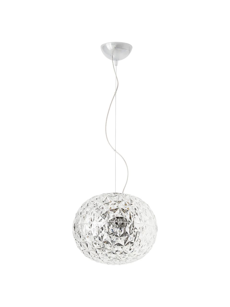 LED hanglamp Planet met diffuser, Lampenkap: thermoplastisch technopol, Transparant, Ø 31 x H 27 cm