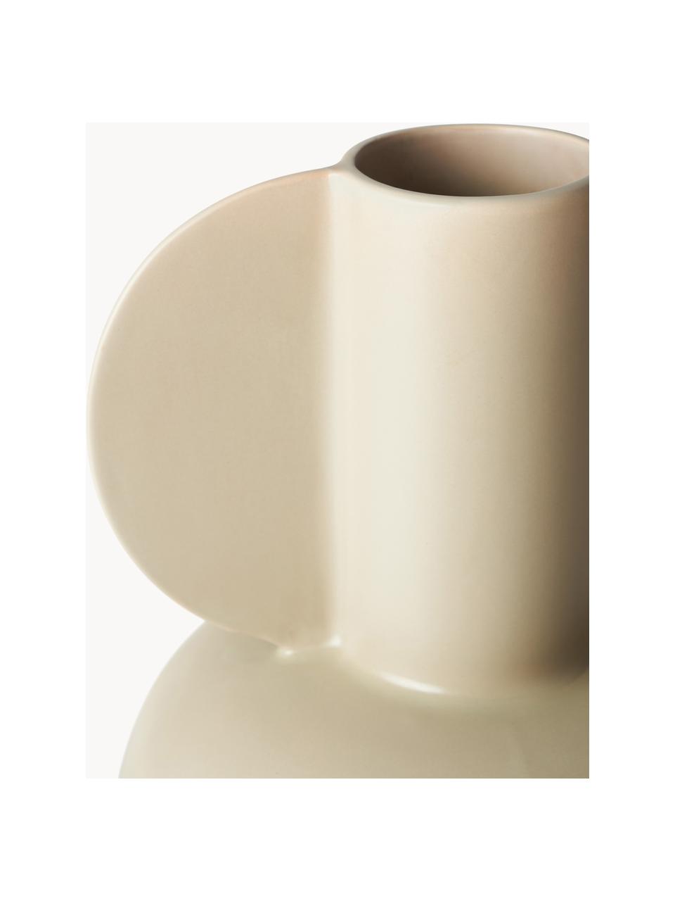 Vaso di design Caria, Gres, Beige, Ø 26 x Alt. 40 cm