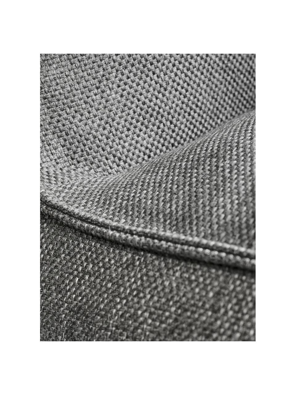 Chaise longue d'extérieur Grow, Tissu gris foncé, larg. 130 x prof. 145 cm