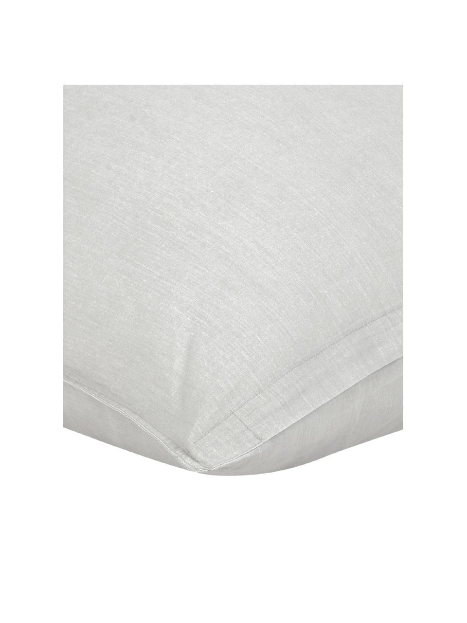 Bavlnená obliečka na vankúš s efektom "softwash" Arlene, 2 ks, Bledosivá-béžová