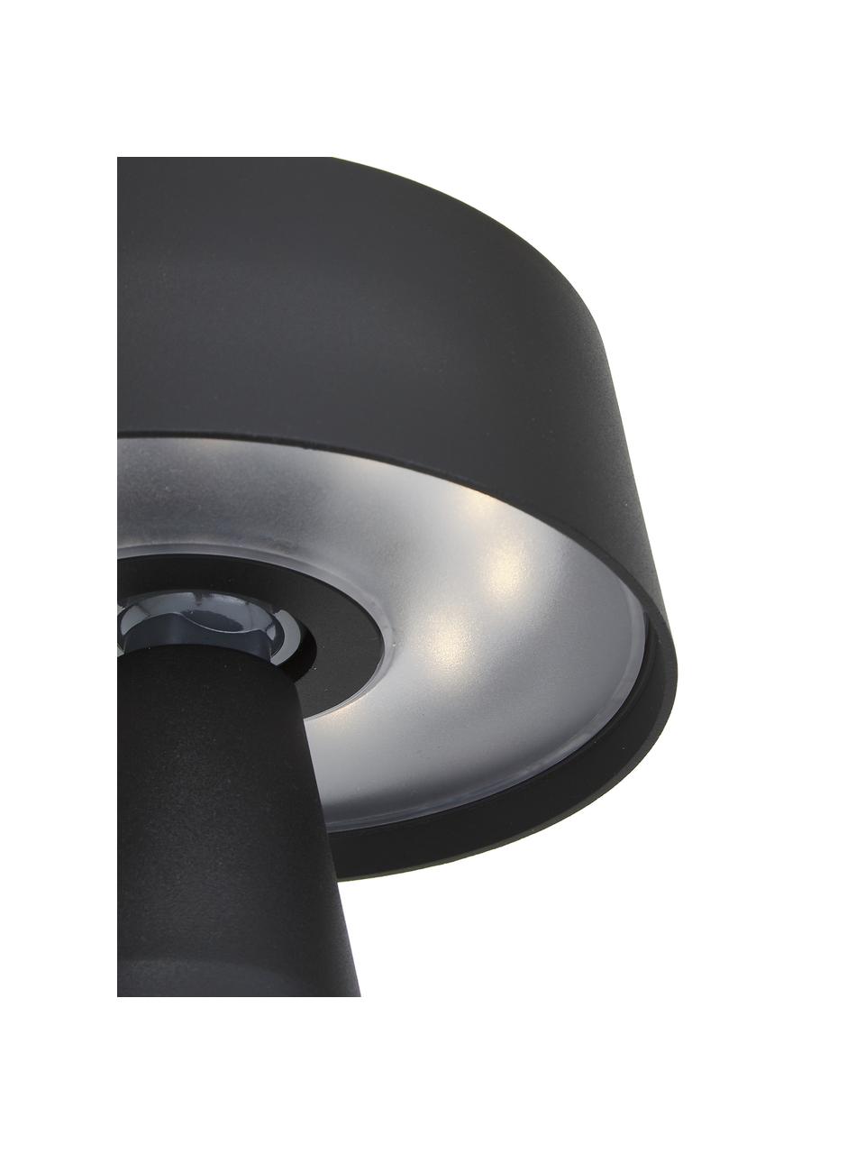 Lampada sentiero solare con sensore di movimento Nama, Paralume: materiale sintetico, Base della lampada: acciaio rivestito, Nero, Ø 17 x Alt. 90 cm