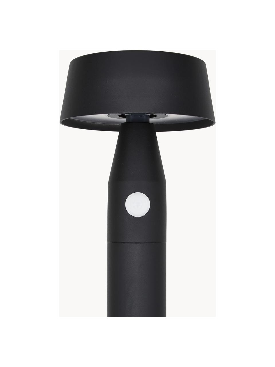 Borne lumineuse solaire avec détecteur de mouvement Nama, Noir, Ø 17 x haut. 90 cm