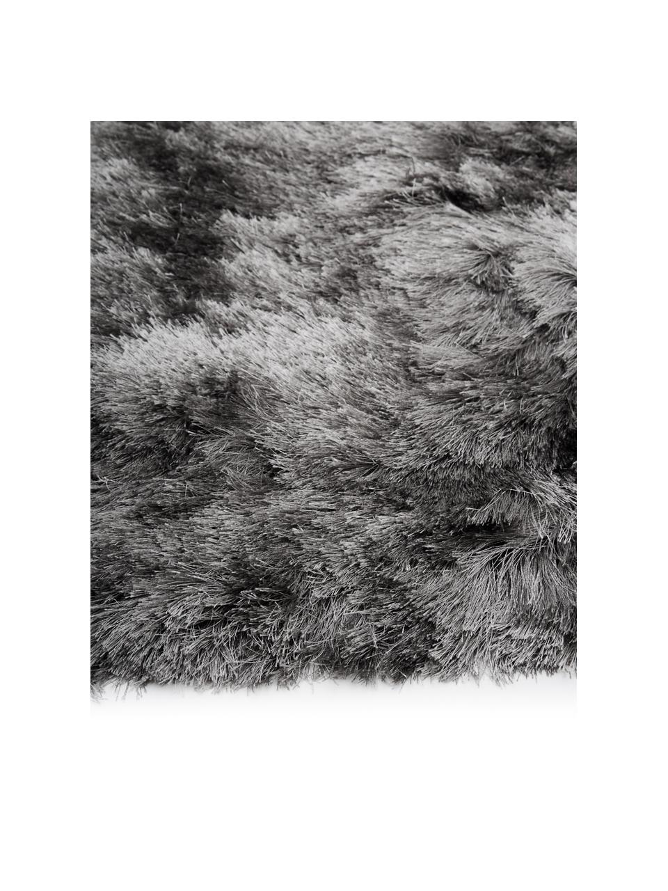 Tapis de couloir gris clair longs poils brillants Jimmy, Gris clair, Larg. 80 x long. 250 cm
