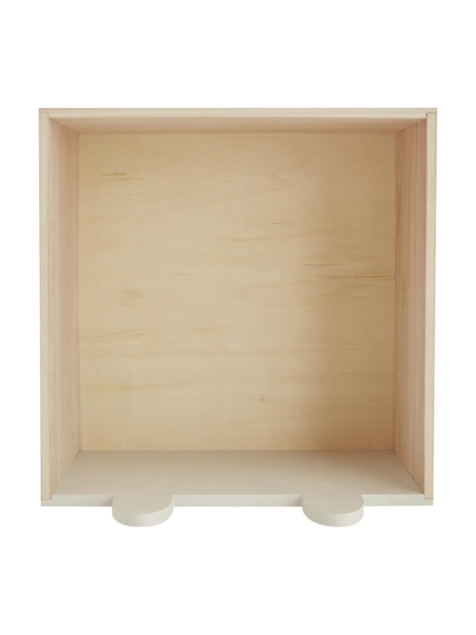 Caja Rabby, Madera de Paulownia, tablero de fibras de densidad media (MDF), Gris, bayo, An 40 x Al 36 cm