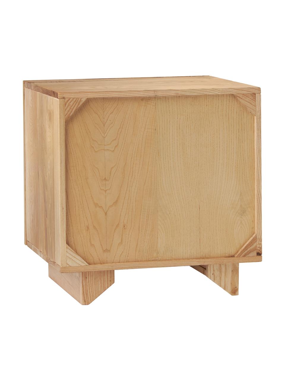 Nachttisch Louis, Massives Eschenholz, lackiert, Holz, B 40 x H 50 cm