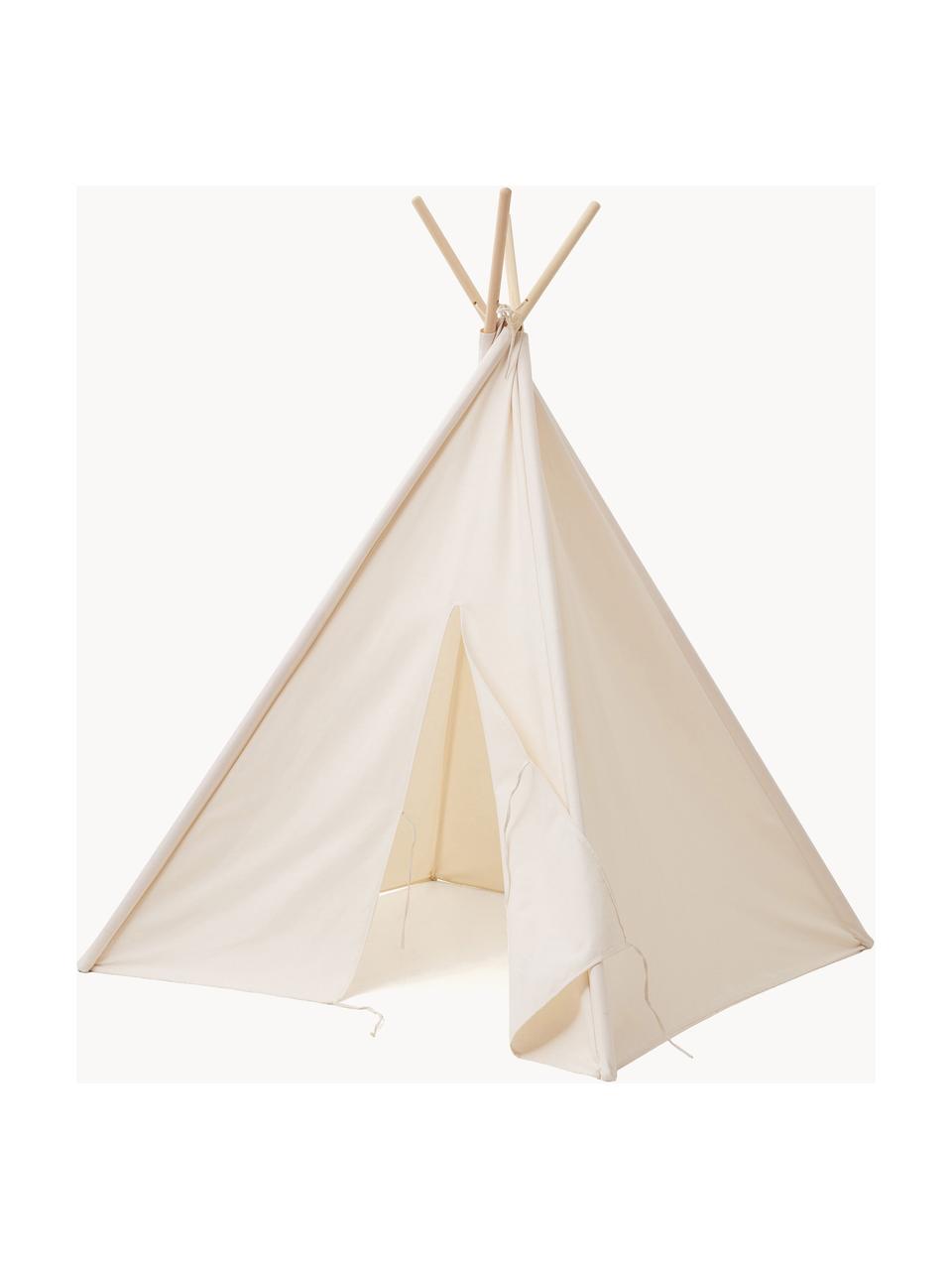 Tipi pour enfant en coton bio Tent, Blanc cassé, larg. 110 x haut. 160 cm