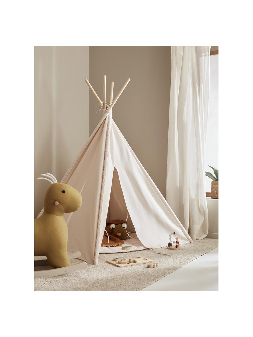 Tipi pour enfant en coton bio Tent, Blanc cassé, larg. 110 x haut. 160 cm