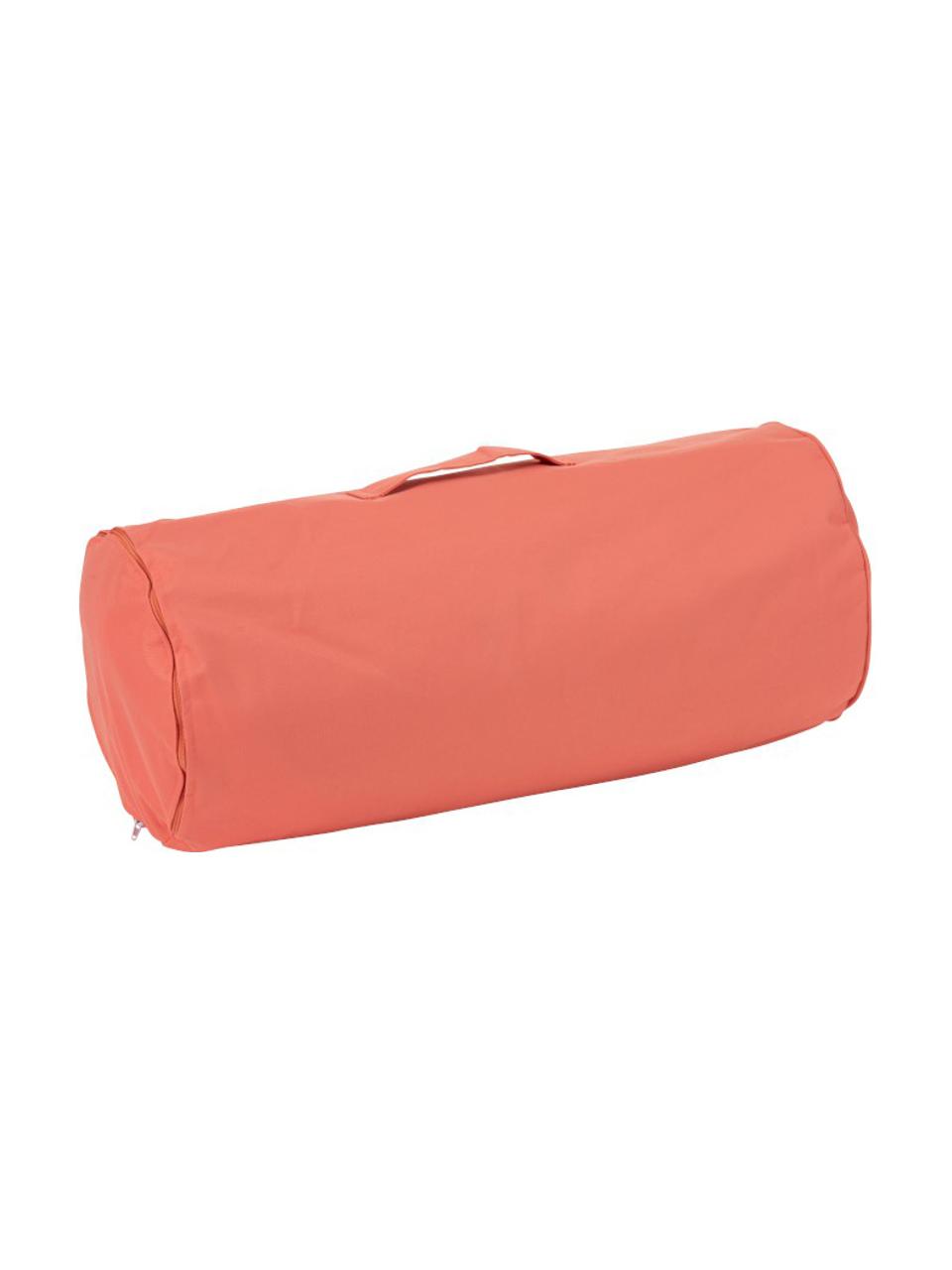 Poef Square, Bekleding: 100% polyester, Koraalkleurig, 60 x 28 cm