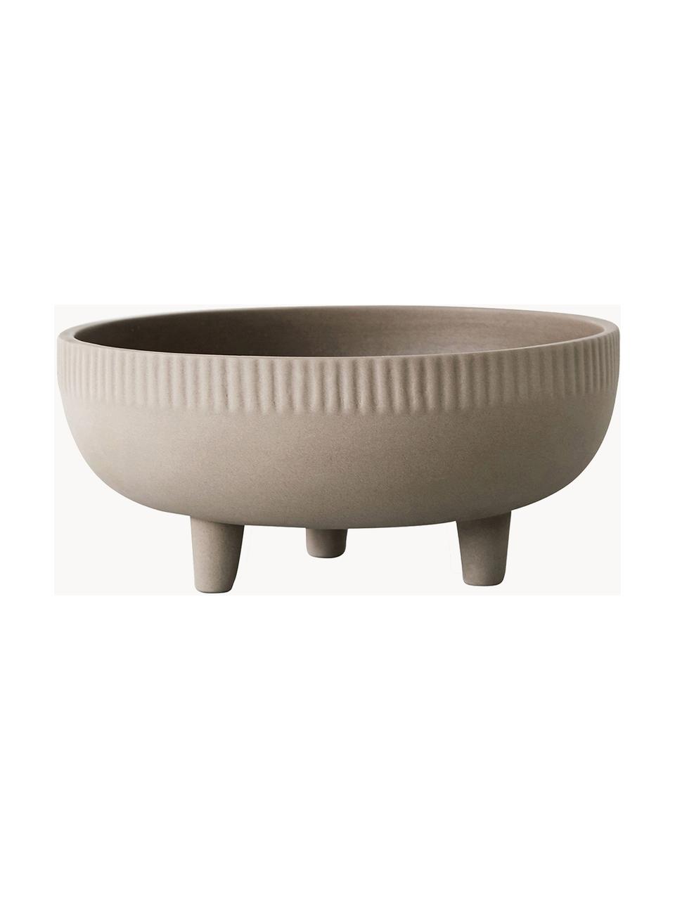 Cache-pot Shadow, Terracotta, Beige, Ø 24 x haut. 11 cm