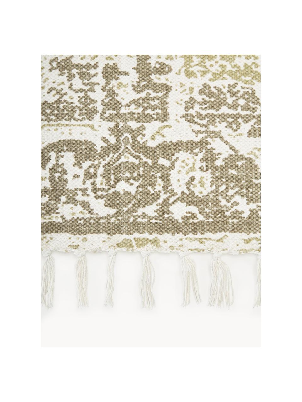 Tapis fin en coton tissé main Jasmine, 100 % coton

Le matériau est certifié STANDARD 100 OEKO-TEX®, 21.HIN.90042, HOHENSTEIN HTTI, Beige, larg. 160 x long. 230 cm (taille M)