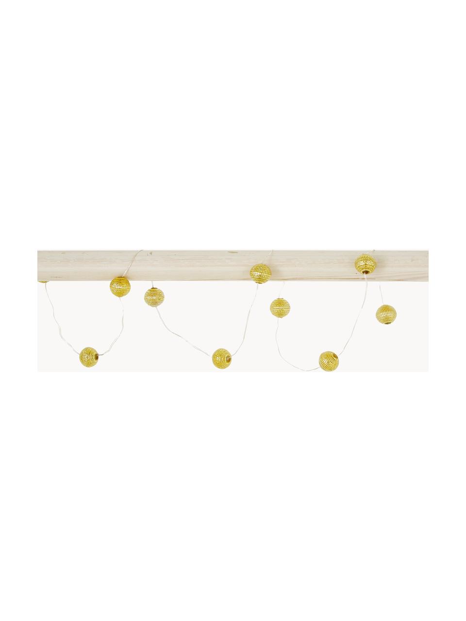 Girlanda świetlna LED Beads, 120 cm, Odcienie złotego, D 120 cm, 10 lampionów