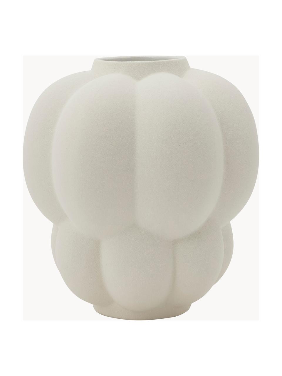 Keramik-Vase UVA, H 22 cm, Keramik, Off White, Ø 20 x H 22 cm