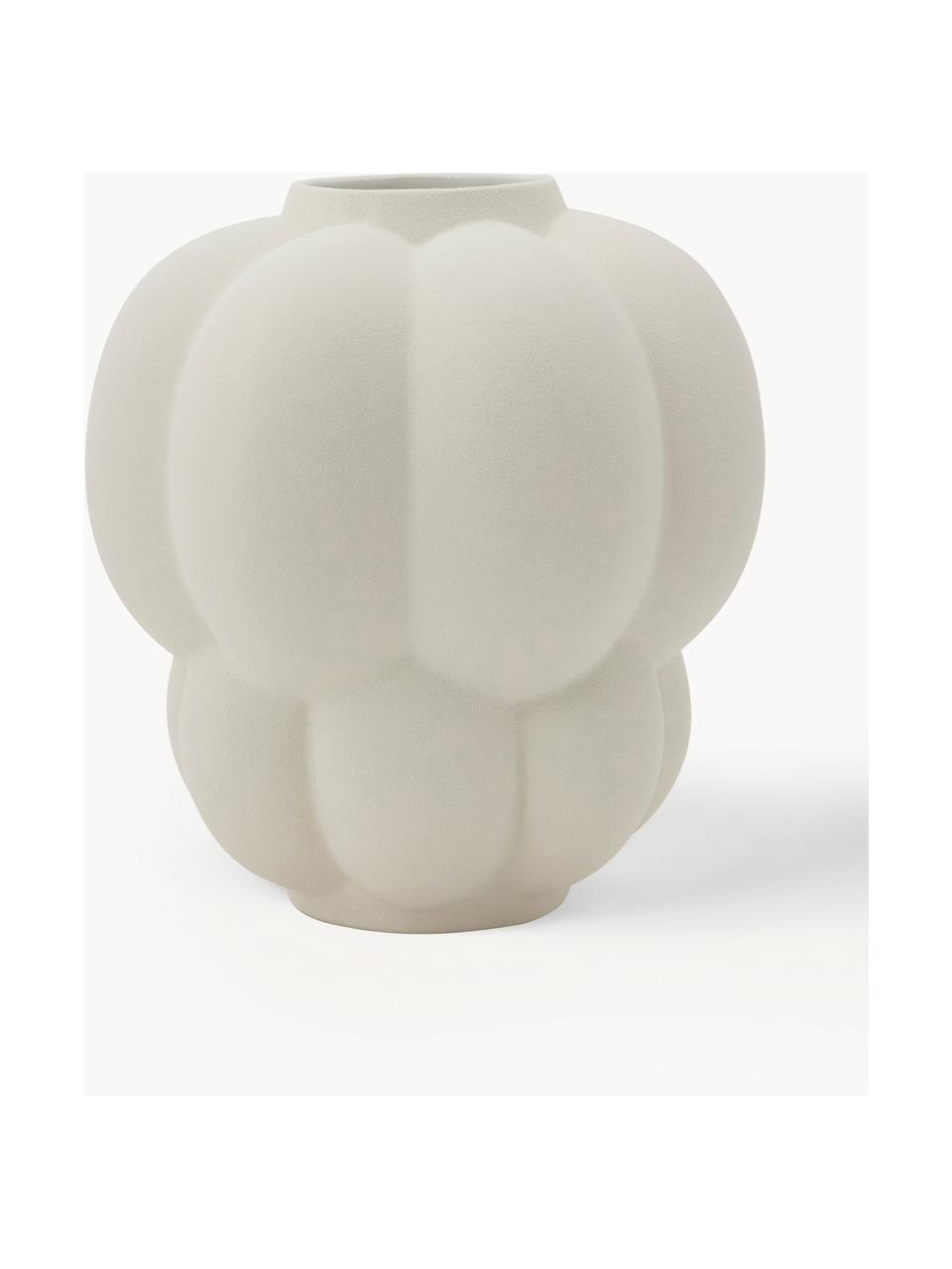 Keramik-Vase UVA, H 22 cm, Keramik, Off White, Ø 20 x H 22 cm