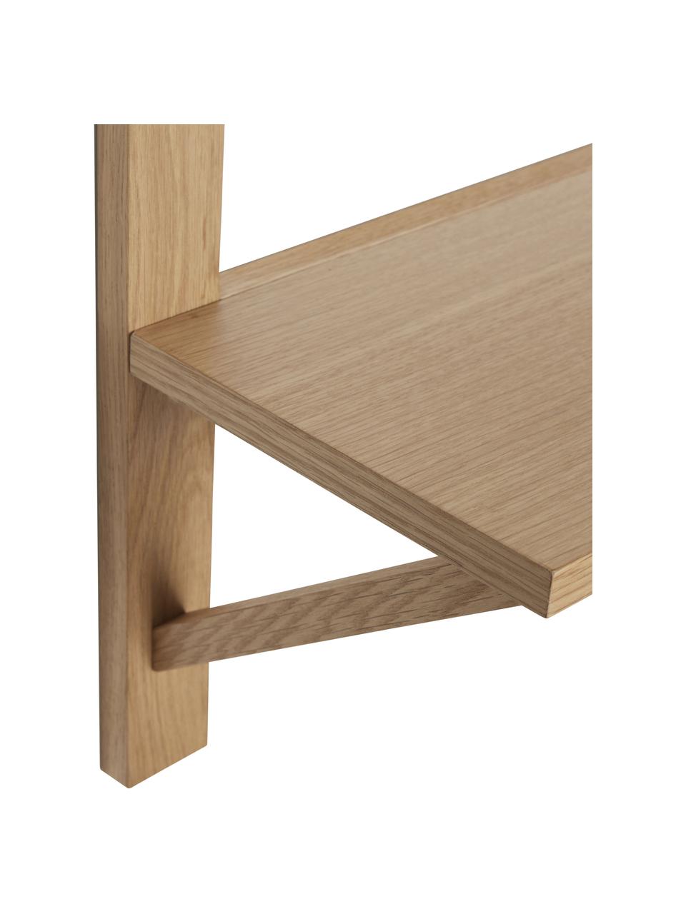 Półka ścienna z drewna dębowego Triarch, 100% drewno dębowe z certyfikatem FSC, Drewno dębowe, S 70 x W 100 cm
