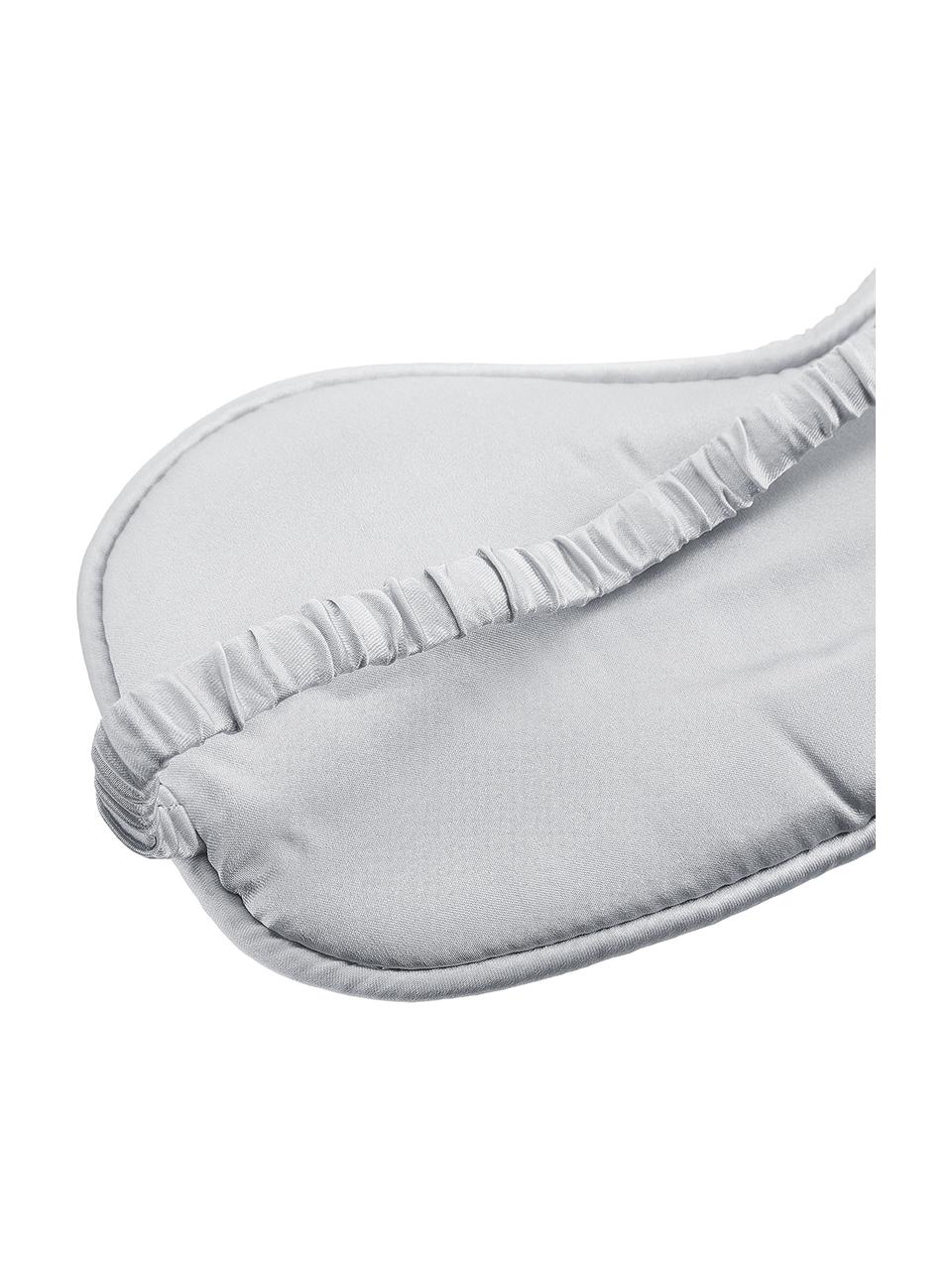 Seiden-Schlafmaske Silke, Vorderseite: 70% Kaschmir, 30% Merinow, Riemen: 100% Seide, Rosa Hellgrau, 21 x 9 cm