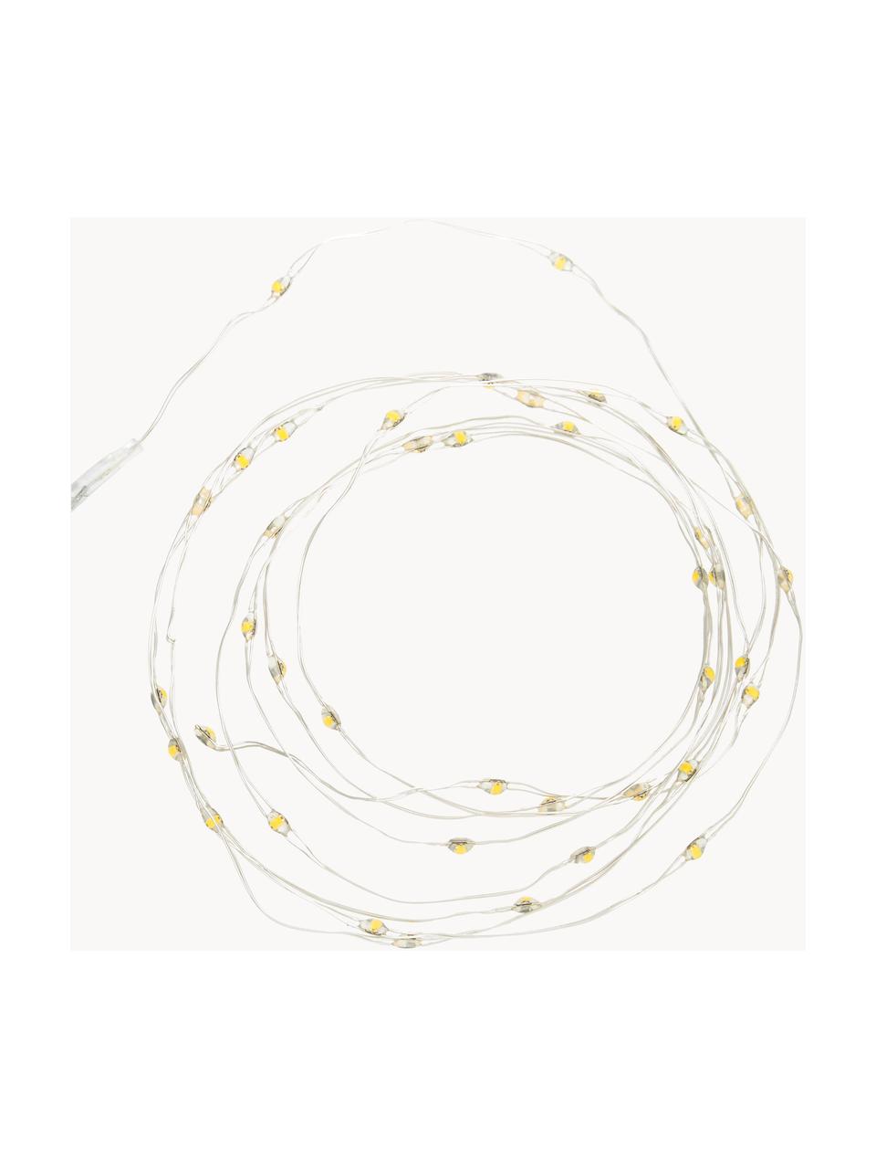 Světelný LED řetěz Wiry, 195 cm, Umělá hmota, kov, Transparentní, D 195 cm