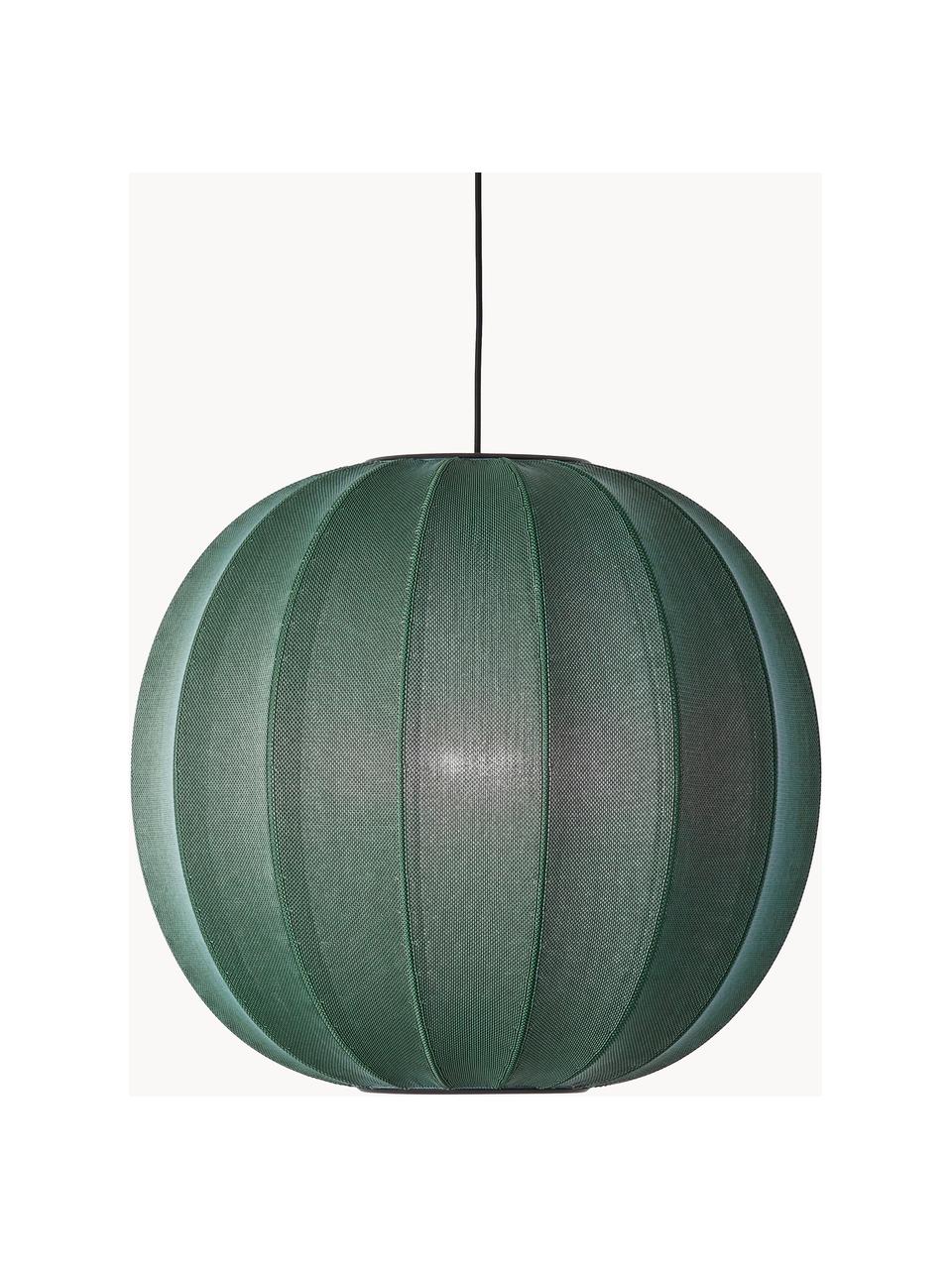 Lampa wisząca Knit-Wit, Ciemny zielony, Ø 45 x W 36 cm