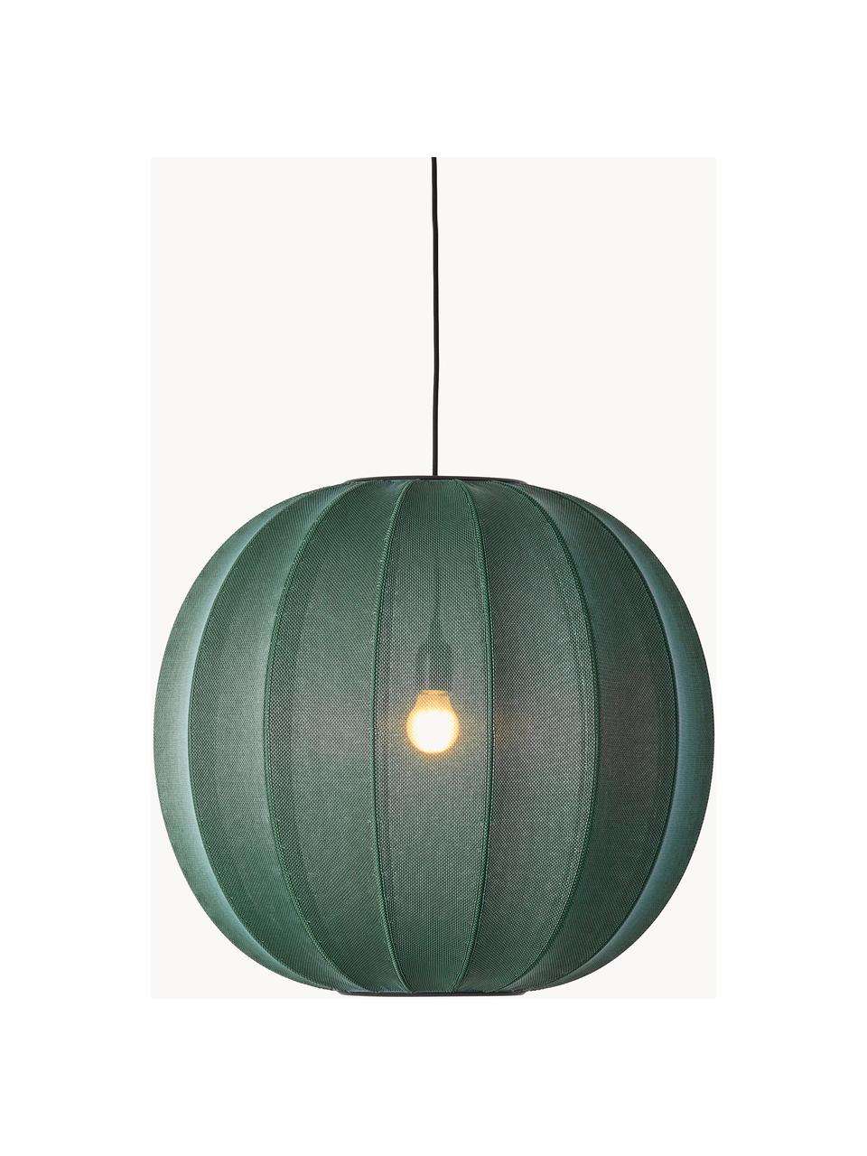 Lampa wisząca Knit-Wit, Ciemny zielony, Ø 45 x W 36 cm