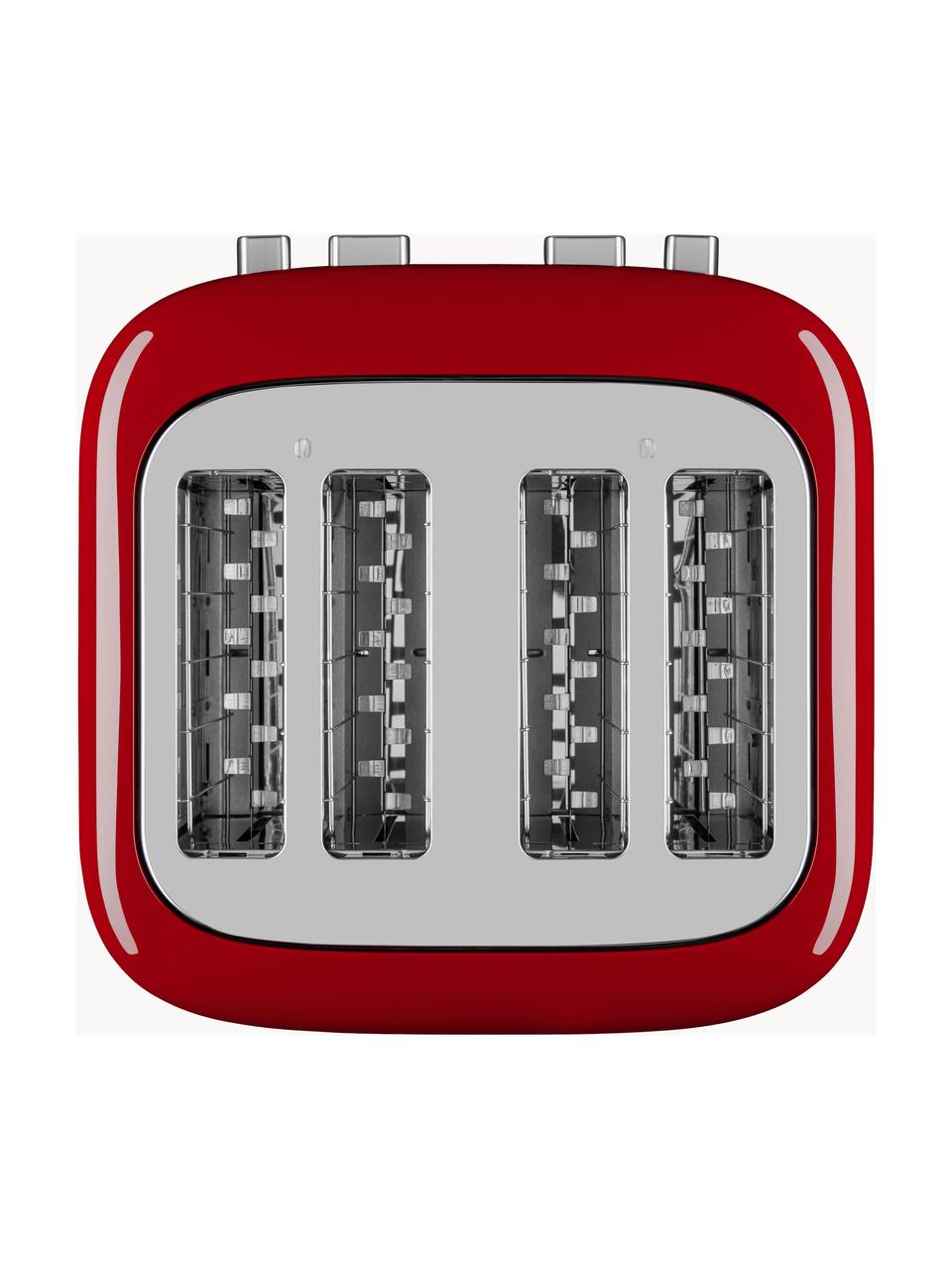 Toaster Empire, Gehäuse: Edelstahl, beschichtet, Gestell: Kunststoff, Rot, glänzend, B 31 x T 30 cm