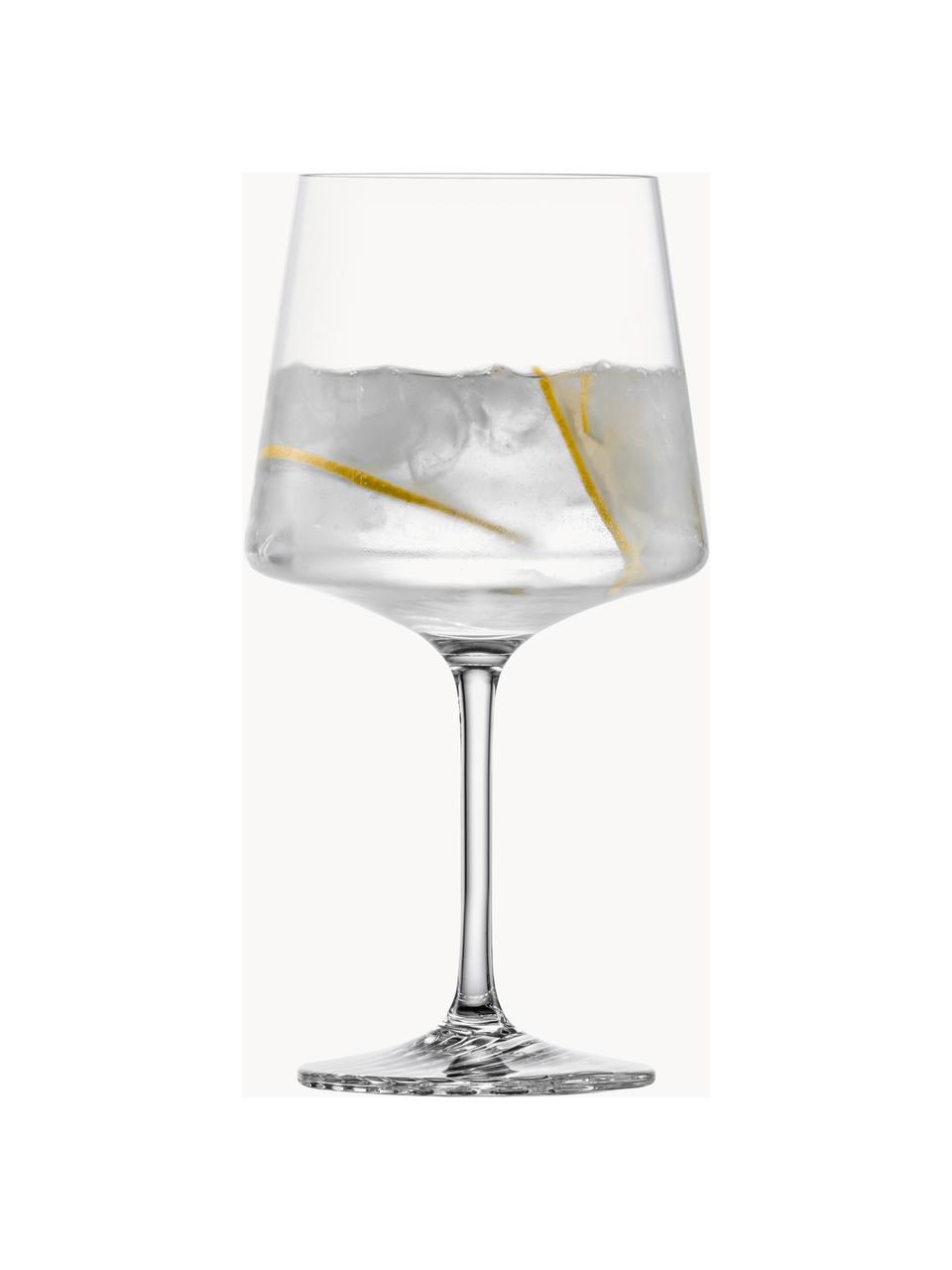 Krištáľové poháre Echo, 4 ks, Tritanové krištáľové sklo, Priehľadná, Ø 11 x V 21 cm, 630 ml