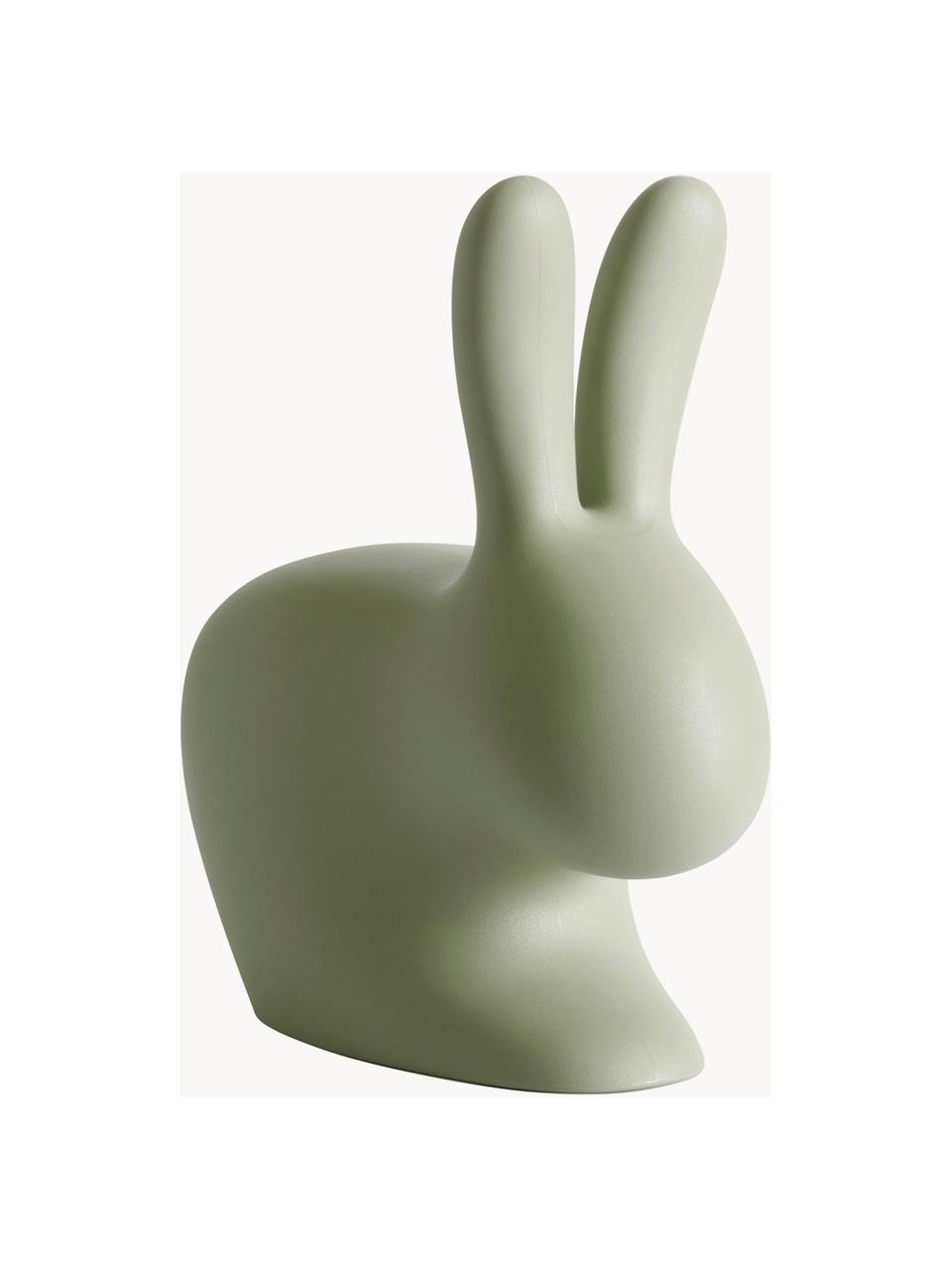 Detská taburetka Rabbit, Plast (polyetylén), Zelená, Š 46 x V 53 cm