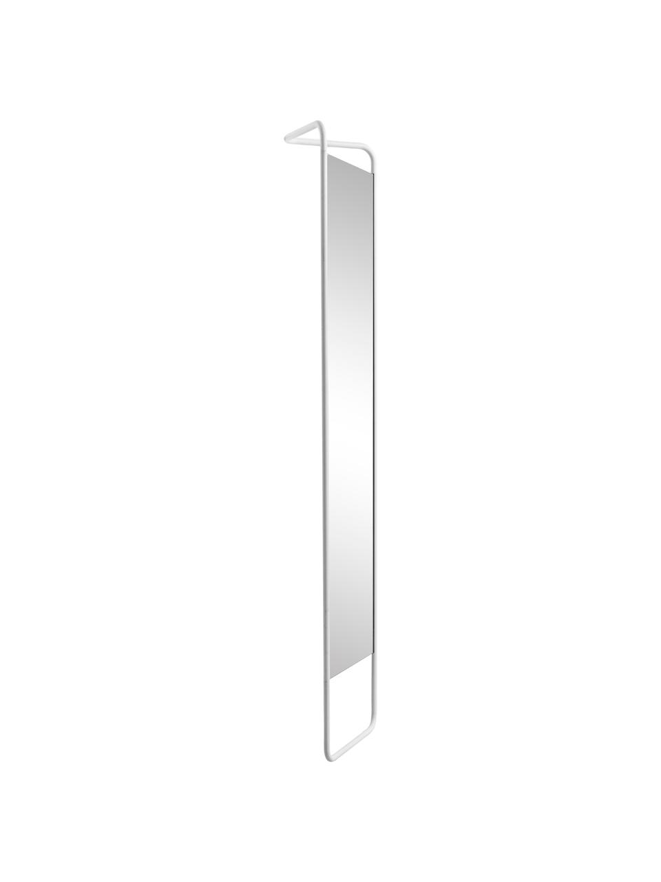 Lustro stojące z aluminiową ramą Kasch, Biały, S 42 x W 175 cm