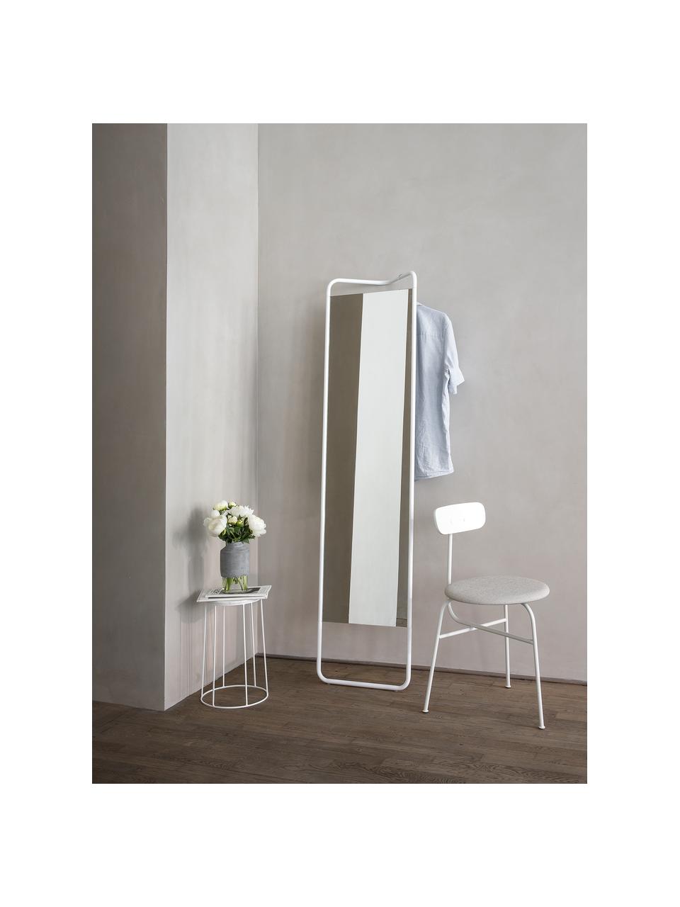 Miroir sur pied blanc Kasch, Blanc, larg. 42 x haut. 175 cm