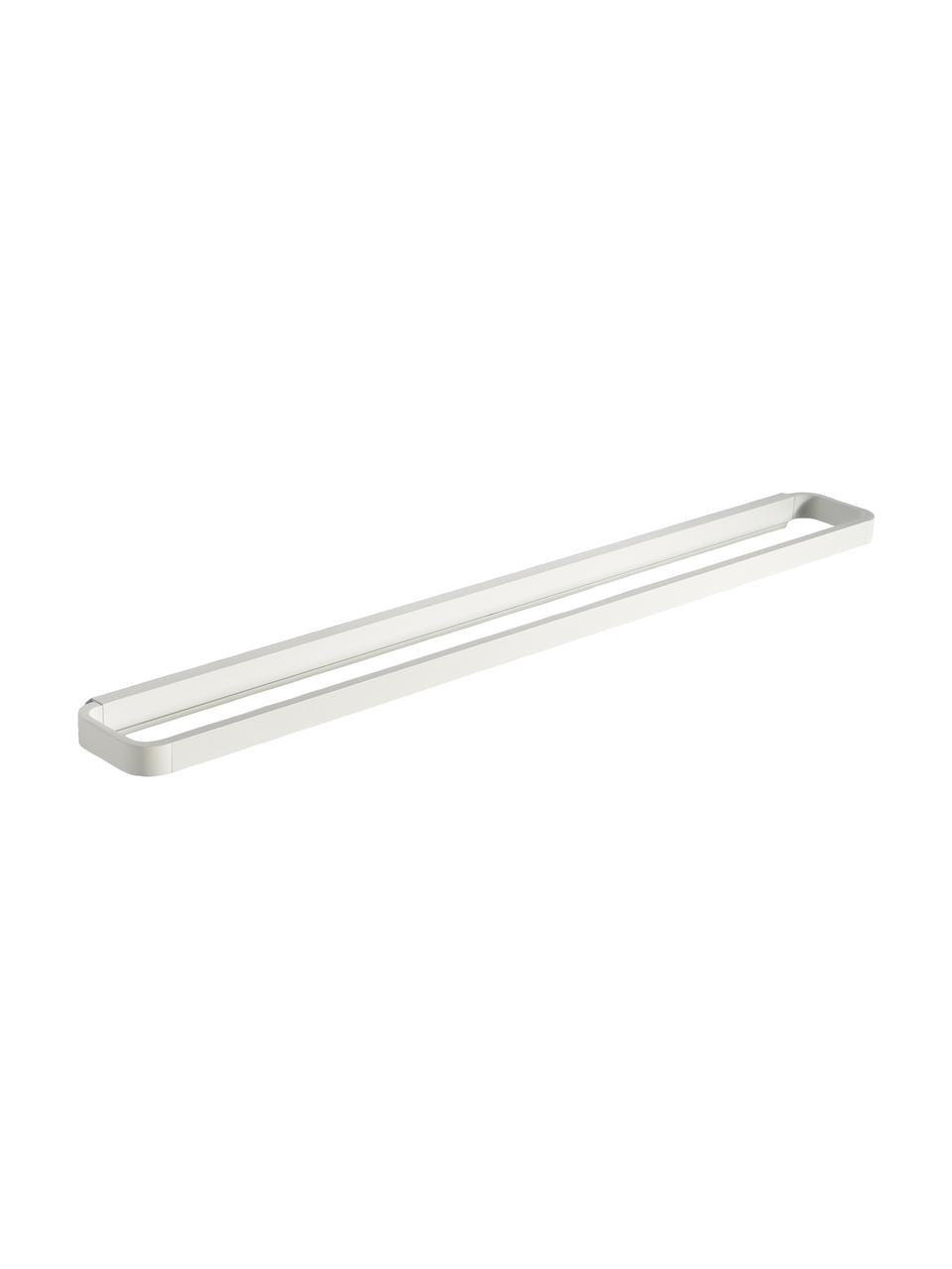 Handdoekenhouder Rim van metaal, Gecoat aluminium, Wit, B 70 x H 3 cm