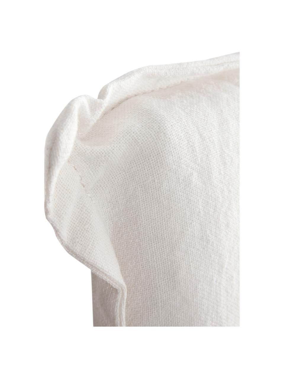 Cabecero de lino Palma, Tapizado: 100% lino, Tejido blanco, An 160 x Al 122 cm