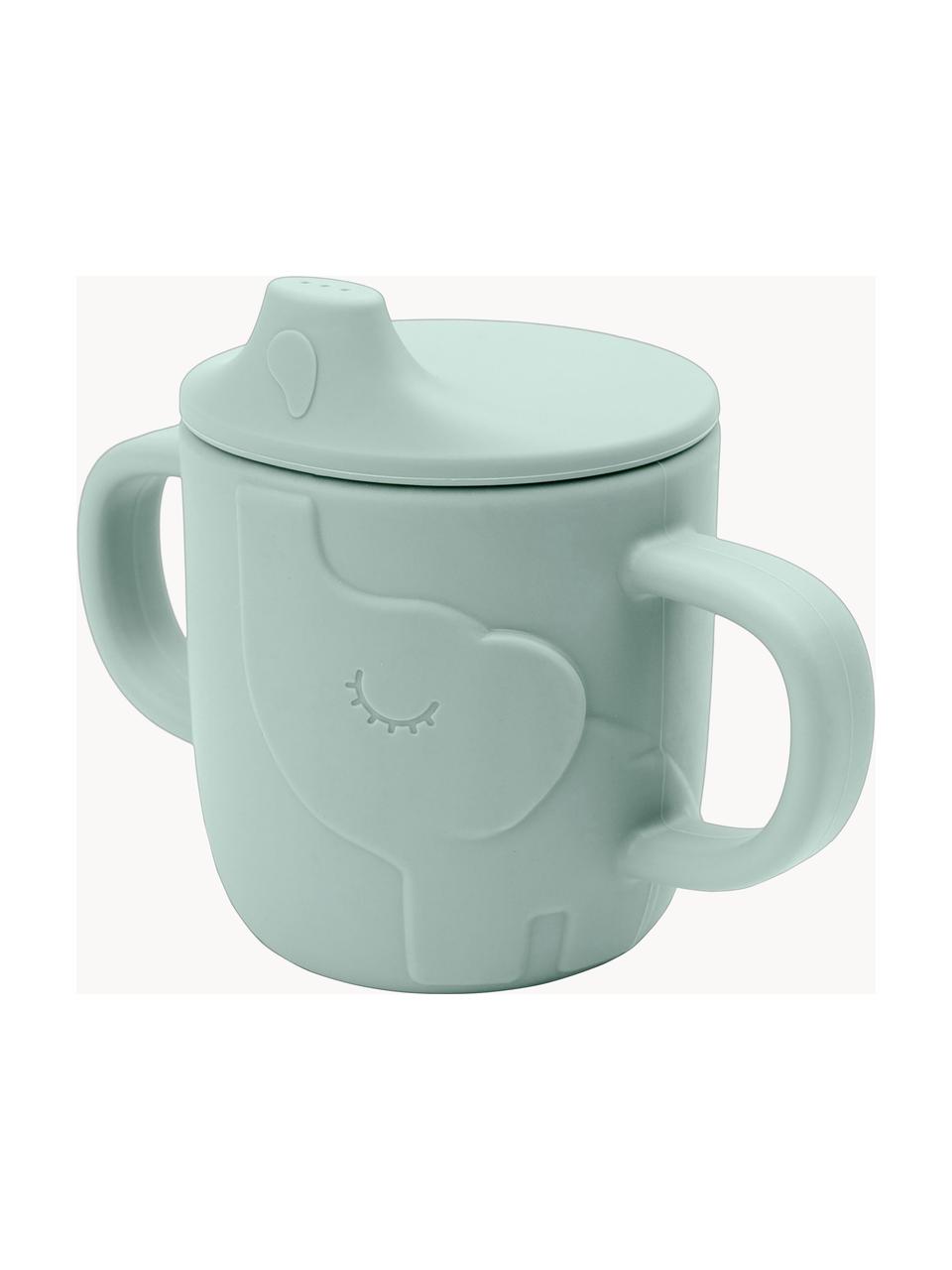 Tazza da bere Peekaboo, 100% silicone, Verde menta, Ø 7 x Alt. 9 cm, 120 ml