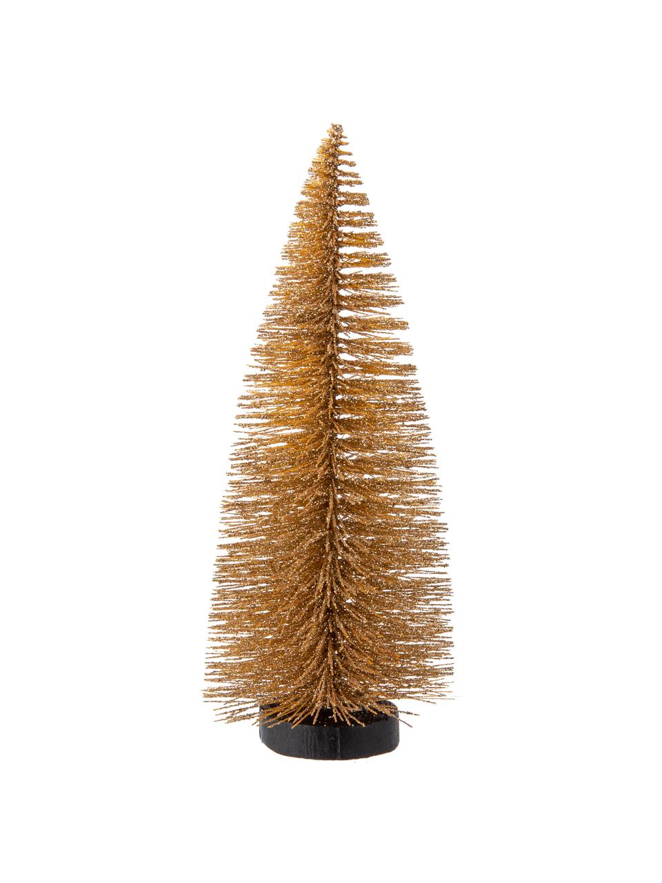Adorno navideño Winter Forest, Plástico, alambre de metal, Champán, Ø 8 x Al 20 cm