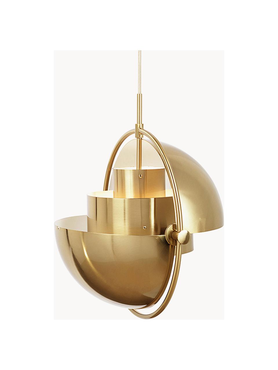 Hanglamp Multi-Lite, Lamp: gepoedercoat aluminium, Messing, Ø 23 x H 28 cm