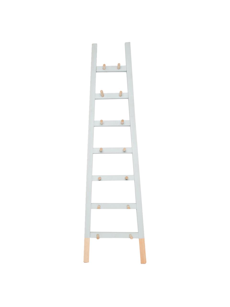 Ladderrek Agun, Gecoat grenenhout, Grijs, B 46 x H 170 cm