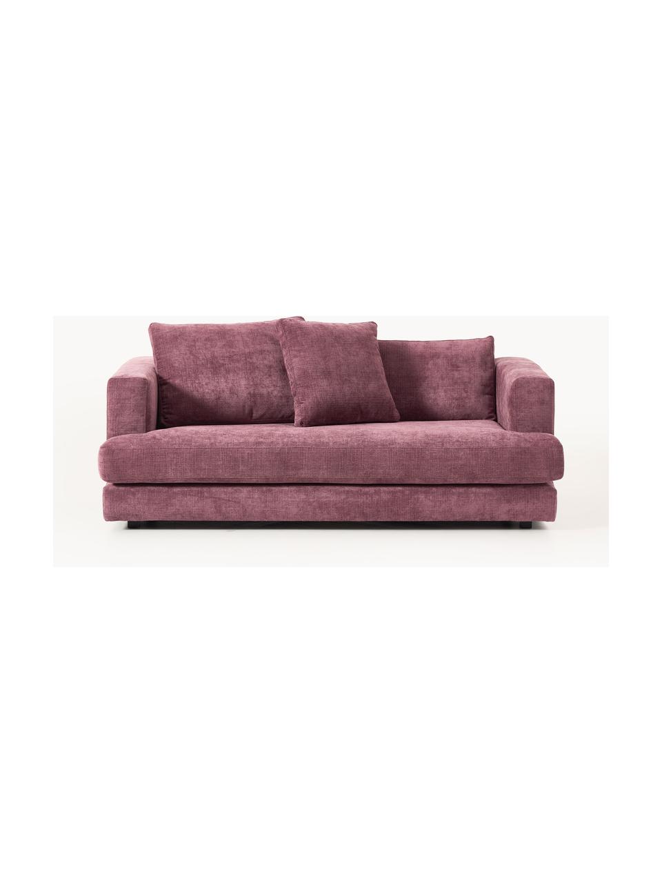 Sofa Tribeca (2-Sitzer), Bezug: 100 % Polyester Der strap, Gestell: Buchenholz, Kiefernholz, , Webstoff Aubergine, B 185 x T 104 cm