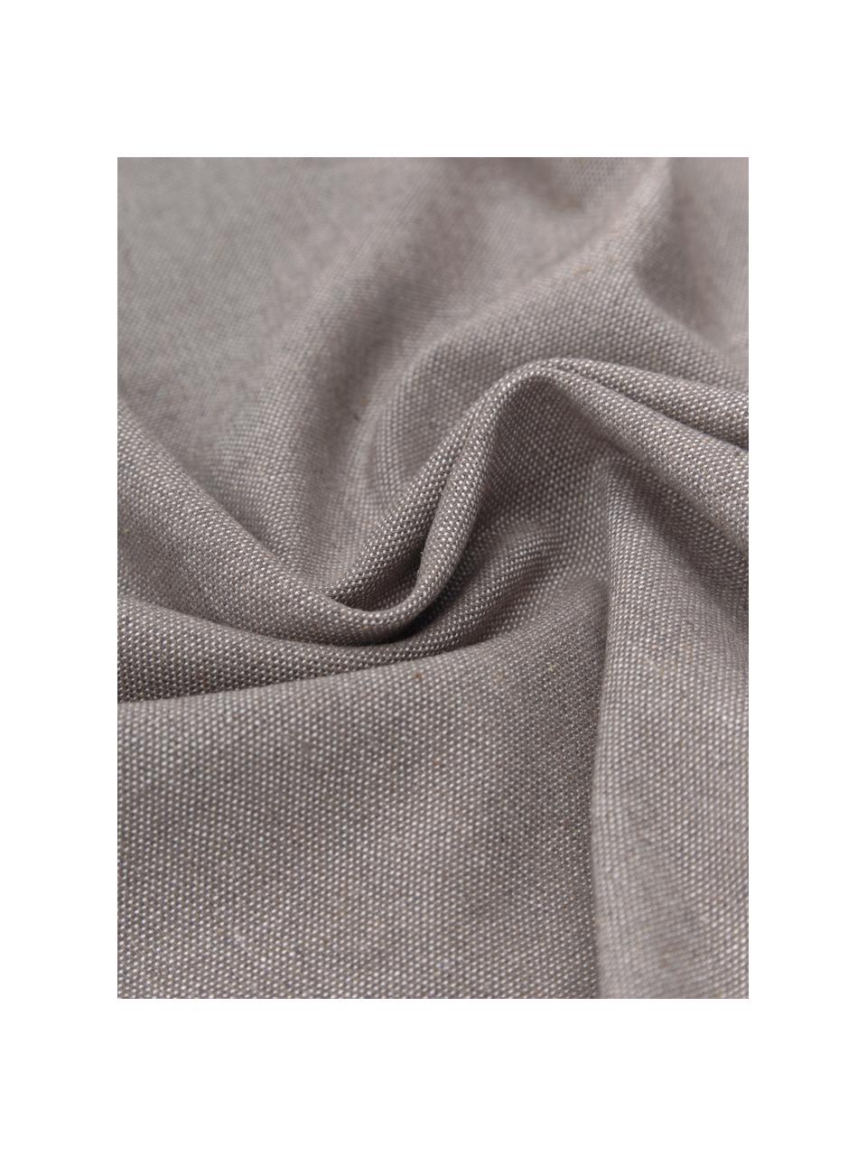 Hamamtuch St Tropez mit Streifen und Fransen, 100% Baumwolle, Taupe, Terrakotta, B 100 x L 200 cm