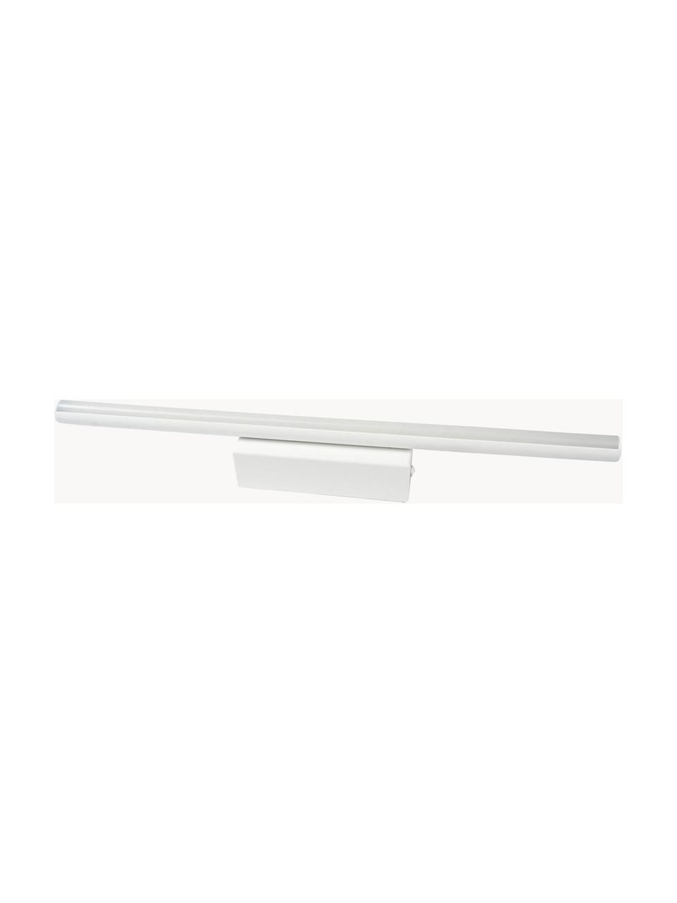 Aplique LED Linea, Pantalla: silicona, metal, con pint, Fijación: madera, Blanco, Ø 5 x L 39 cm