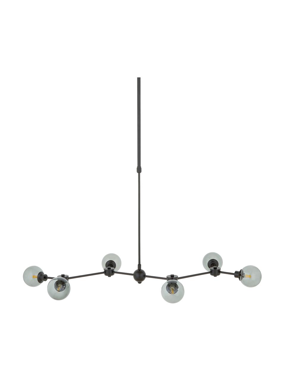 Grande suspension Aurelia, Gris, noir, larg. 110 x haut. 60 cm