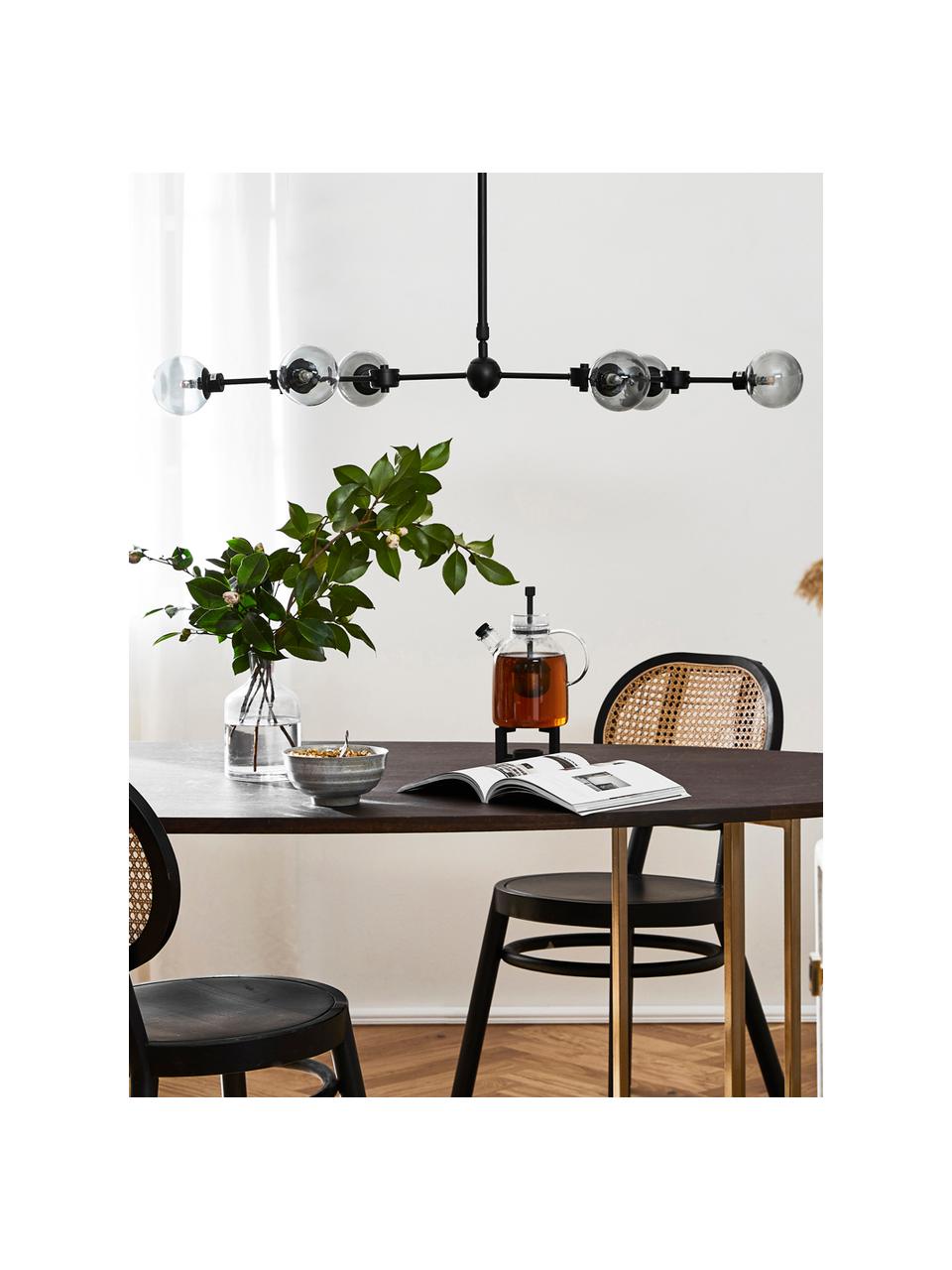 Lampa wisząca Aurelia, Czarny, szary, S 110 x W 60 cm