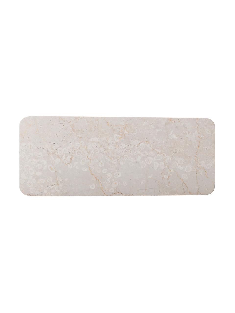 Piatto da portata in marmo Maya, Marmo, Beige, Lung. 38 x Alt. 3 cm