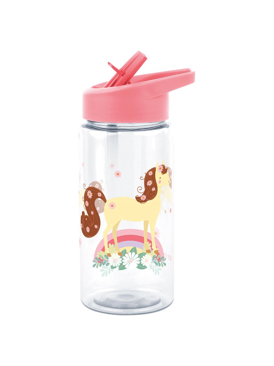 Botella Horse, Plástico, Multicolor, Ø 8 x Al 16 cm